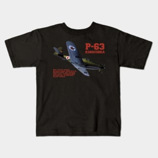 Bell P-63 Kingcobra | WW2 Plane Kids T-Shirt